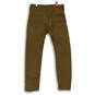 Mens Brown 502 Drak Wash Denim Pocket Straight Leg Jeans Size 29 image number 2