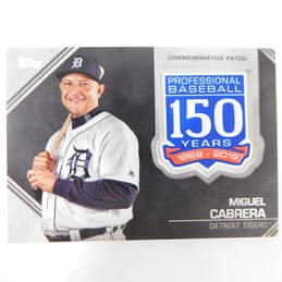 2019 Miguel Cabrera Topps 150th Anniversary Commemorative Patch Detroit Tigers