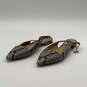 Womens Black Gray Animal Print Pointed Toe Slingback Sandals Size 8 M image number 3