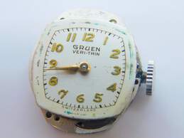 Ladies Vintage Gruen Veri-Thin Gold Filled Diamond Accent Case 17 Jewels Wrist Watch 17.4g alternative image