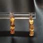 10K Yellow Gold Citrine Earrings-1.2g image number 1