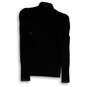 Womens Black Knitted Long Sleeve Mock Neck Classic Pullover Sweater Sz XS image number 2