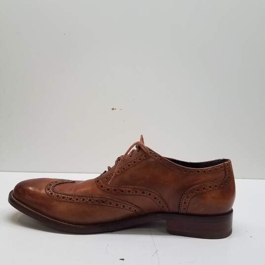 Cole Haan C12210 Warren Brown Leather Wingtip Oxford Dress Shoes Men's Size 10.5 M image number 2