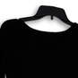 NWT Womens Black Stretch V-Neck Long Sleeve Pullover Blouse Top Size Small image number 4
