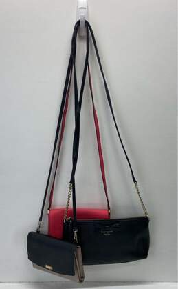 Kate Spade Assorted Bundle Lot Set of 3 Leather Handbags