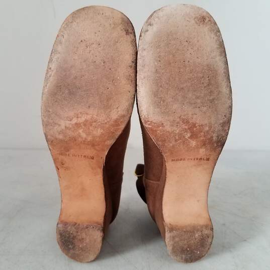 Briolettes Light Brown Suede Leather Pumps Heels Women Sz 5.5B image number 4