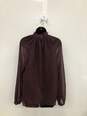 NWT Women's Deep Wine Red Long Sleeve Smocked Blouse image number 2
