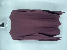 British Khaki Mens Maroon Knit V-Neck Long Sleeve Pullover Sweater Size XXL alternative image