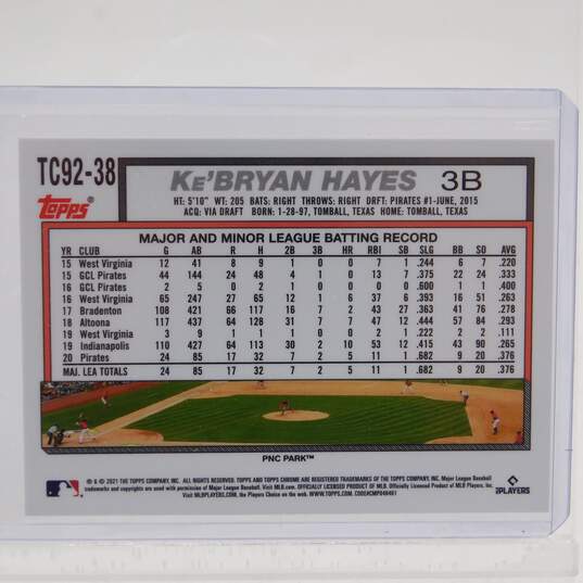 2021 Ke'Bryan Hayes Rookie Cards Pittsburgh Pirates image number 5