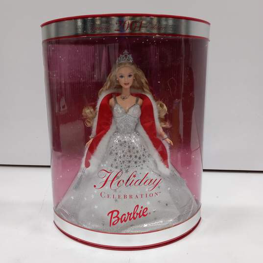 Mattel Holiday Celebration Special 2001 Edition Barbie Doll IOB image number 1