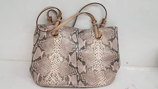 Buy the Michael Kors Snake Print Tote Bag | GoodwillFinds