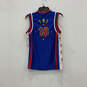 Womens Blue Red #18 Fatima TNT Lister Basketball Pullover Jersey Size M image number 2