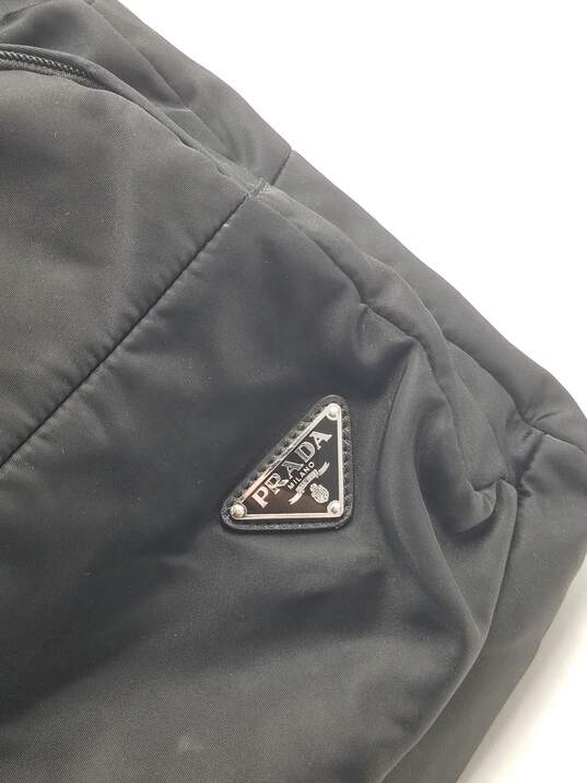 Authentic Prada Tessuto Black Backpack image number 8