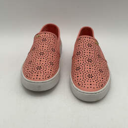 Womens HX20A Kane Perforated Pink Round Toe Slip-On Sneaker Shoes Size 6 M