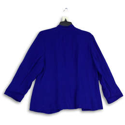 Womens Blue Long Sleeve Open Front Cardigan Sweater Size 2 alternative image