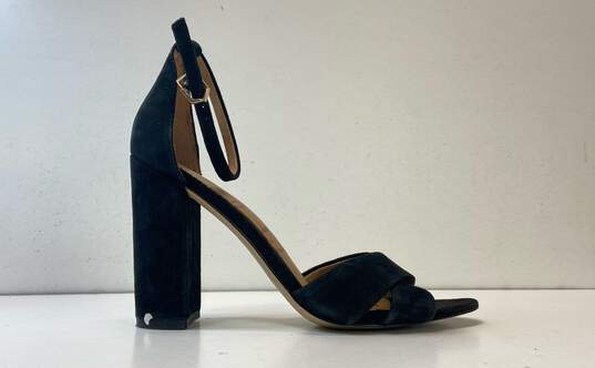 Sam Edelman Suede Strappy Platform Sandals Black 11 image number 1