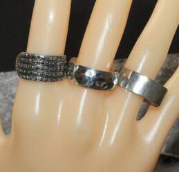 Sterling Silver Ring Set Sizes (6.5, 9.5, 10.75) - 17.50g