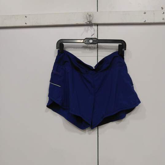 Athleta Blue Activewear Shorts Women's Size M image number 2