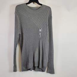 INC Women Grey Ribbed Sweater XXL NWT