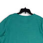 NWT Womens Green Heather Round Neck Short Sleeve Pullover T-Shirt Size 3X image number 4