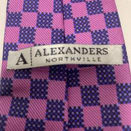 Men's Silk Checkered Tie (L) 58.25 (W) 3.25 alternative image
