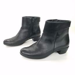 Wm ECCO Black Ankle Boots Sz 6.5 US | 37 EU