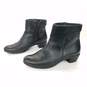 Wm ECCO Black Ankle Boots Sz 6.5 US | 37 EU image number 1