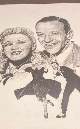 Framed Sketch Print of Fred Astaire & Ginger Rogers by B. Morgen alternative image