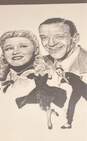 Framed Sketch Print of Fred Astaire & Ginger Rogers by B. Morgen image number 2