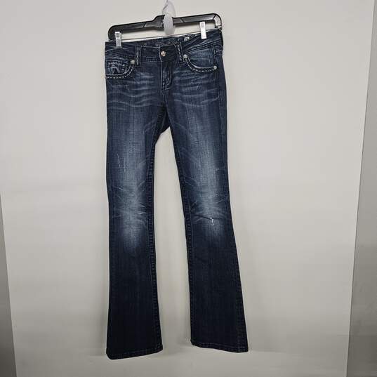 Blue Denim Bootcut Jeans image number 1