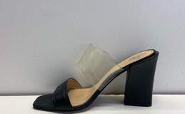 Vince Camuto Felima Leather Transparent Strap Heels Black 9 alternative image