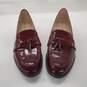 Via Spiga Women's Amica Burgundy Patent Leather Tassel Slip-On Loafers Size 9 image number 3