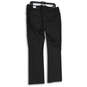 Womens Black Columnist Flat Front Barely Bootcut Leg Ankle Pants Size12R image number 2