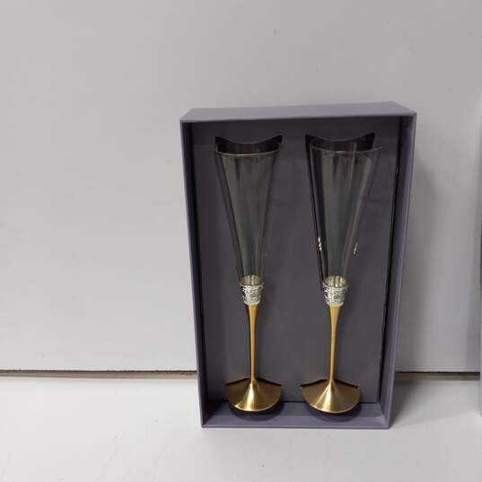 2 Vera Wang Wedgwood with Love Toasting Flutes image number 2