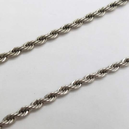 Sterling Silver Rope Chain 30" Necklace 13.0g image number 2