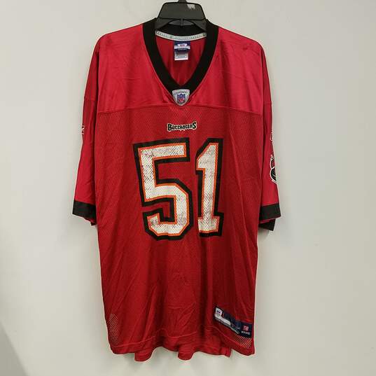 Mens Red Tampa Bay Buccaneers Barrett Ruud #51 Football NFL Jersey Size 2XL image number 1