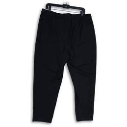 Talbots Womens Black Flat Front Elastic Waist Drawstring Sweatpants Size 1X alternative image