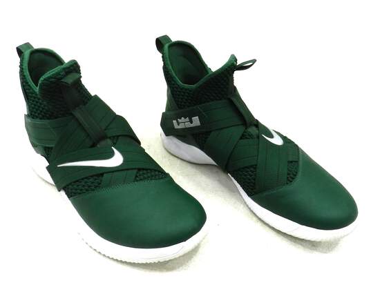 Nike Lebron James Soldier 12 Green Men's Shoes Size 15 image number 2