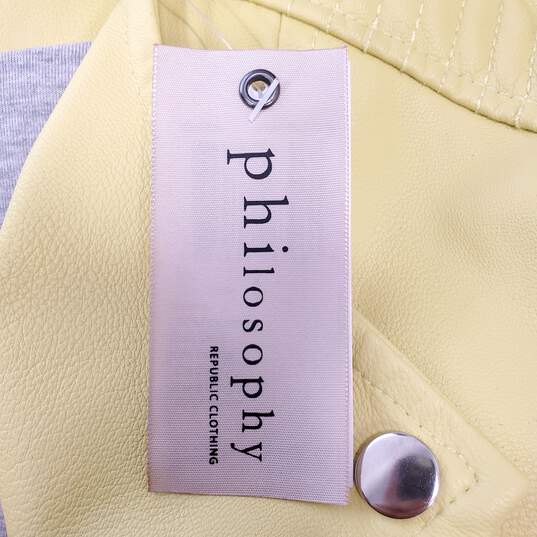 Philosophy Women Light Mustard Jacket Sz 6 NWT image number 4