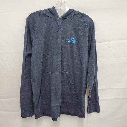 The North Face MN's Long Sleeve Blue Pullover & Hoody Size L image number 1
