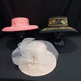 Bundle of 3 Assorted Vintage Women's Hats
