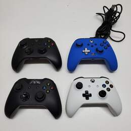 Lot of 4 Microsoft PowerA Xbox One Controllers Untested P/R