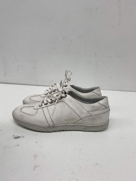 Sergio Rossi White Sneaker Casual Shoe Women 6.5 image number 2