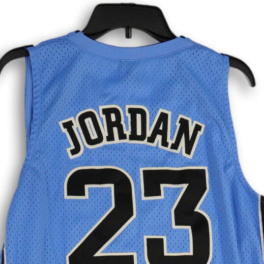 Mens Blue Black North Carolina Tar Heels Michael Jordan #23 Basketball Jersey Sz L image number 4