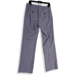 Womens Gray Slash Pocket Flat Front Formal Straight Leg Dress Pants Size 8L alternative image