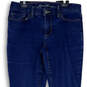 Womens Blue Denim Medium Wash Mid Rise Stretch Straight Jeans Size 6 image number 3