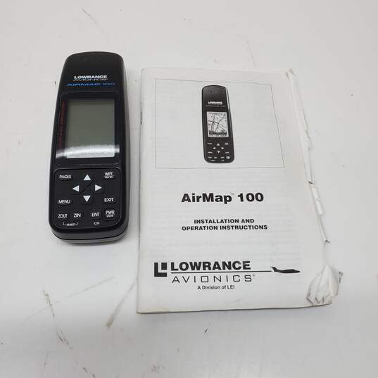 Lowrance Avionics Airmap 100 Aviation GPS Device and Case Untested image number 1