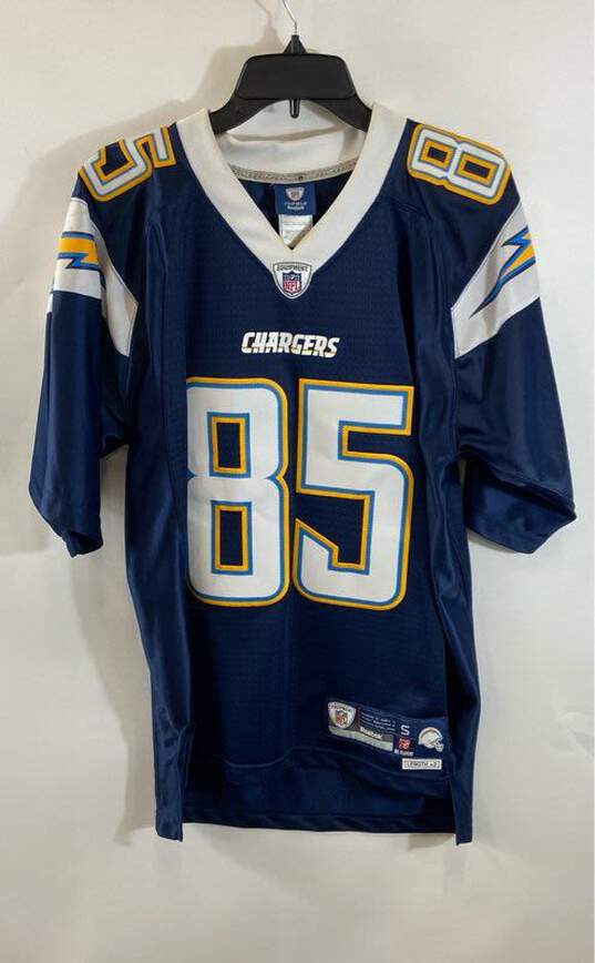 Reebok NFL Chargers Gates #85 Blue Jersey - Size Small image number 1