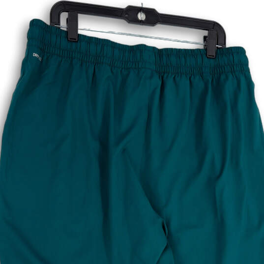 NWT Mens Green Black Elastic Waist Drawstring Pockets Pull-On Sweatpants XL image number 4