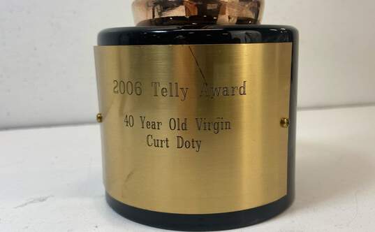 Telly Winners Trophy 11.5in Tall Television Showcase Award Bronze Stature 2006 image number 2